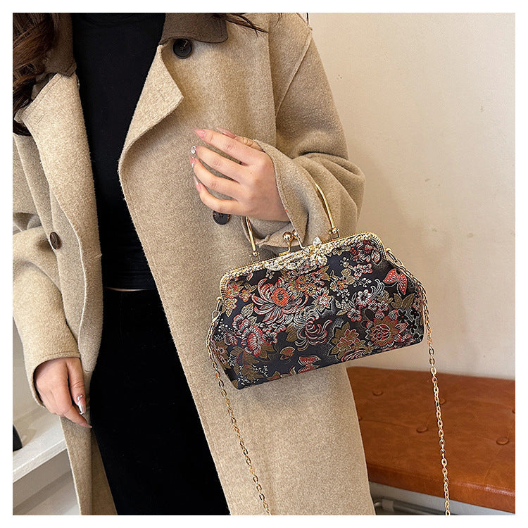 Vintage Floral Evening Bag