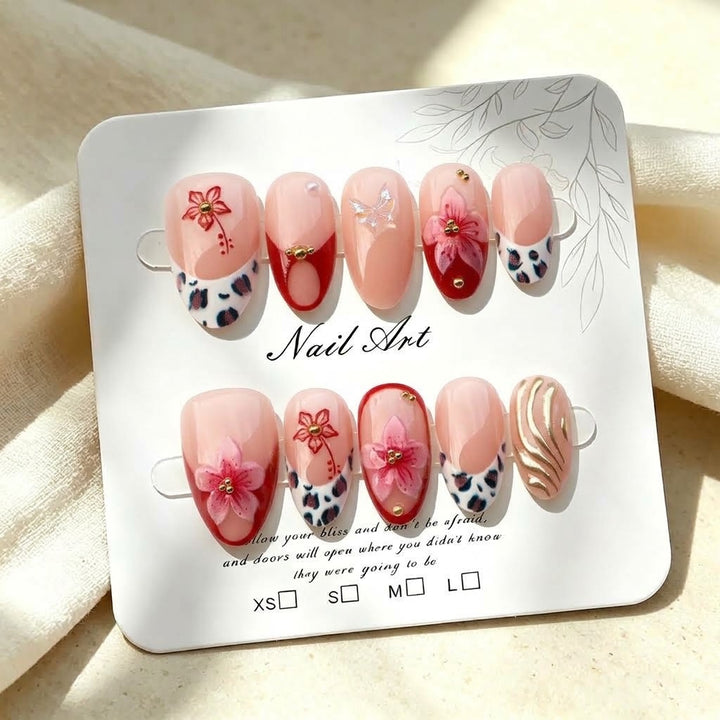 Decorative Floral Nail Art Set