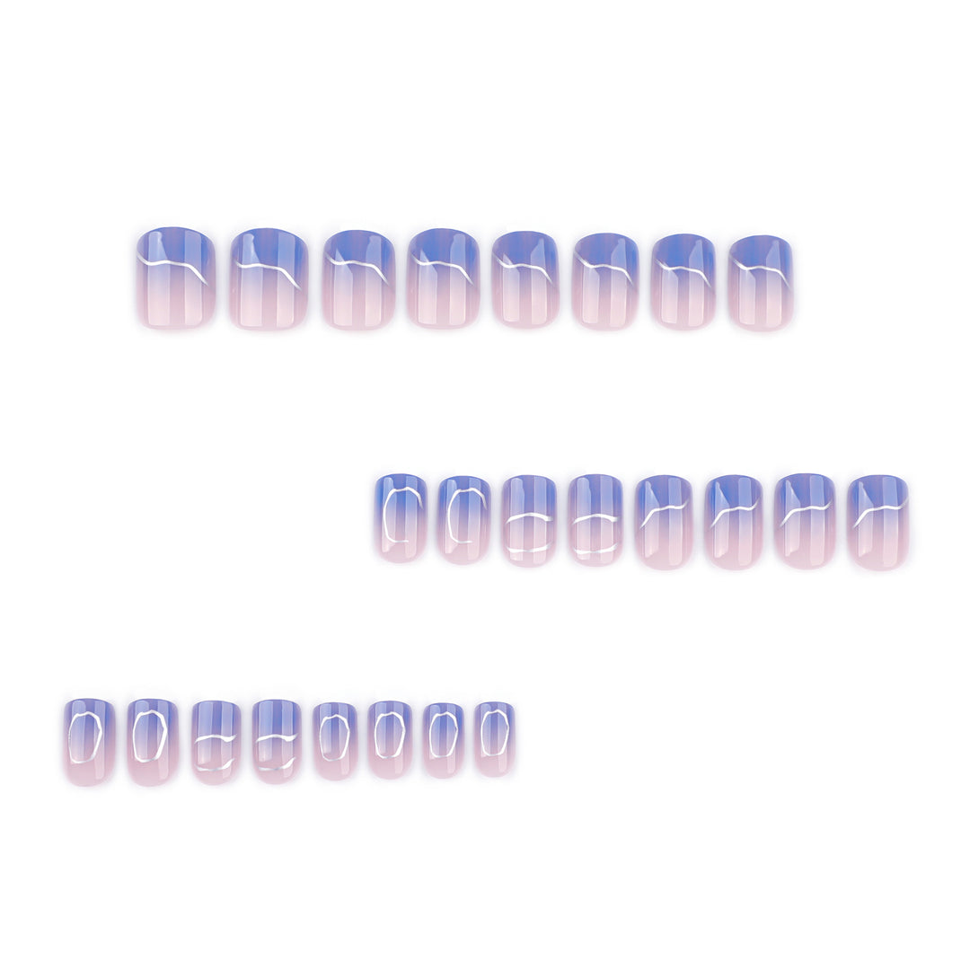 Artistic Nail Art with Elegant Ombre Design Kalsten