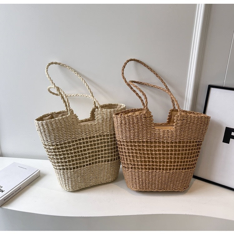 Striped Bast Bag Kalsten