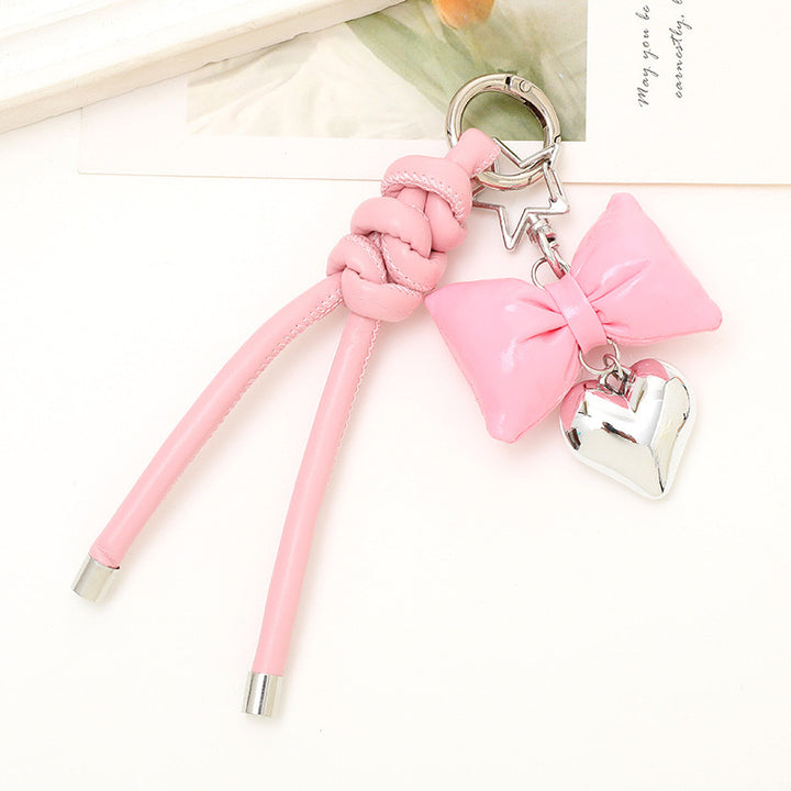 Fashionable Bow and Heart Keychain kalsten
