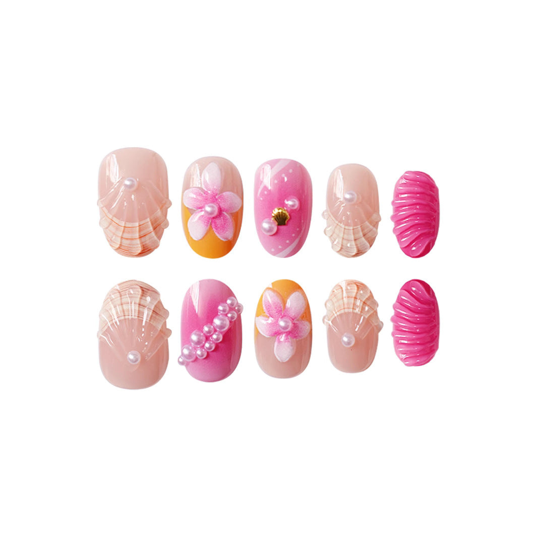 Artistic 3D Floral Nail Art Kalsten