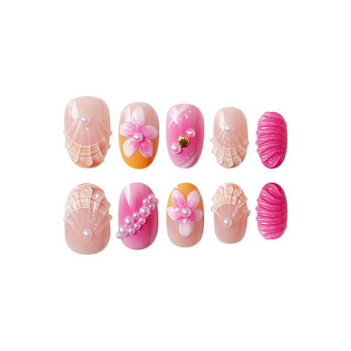 Artistic 3D Floral Nail Art Kalsten