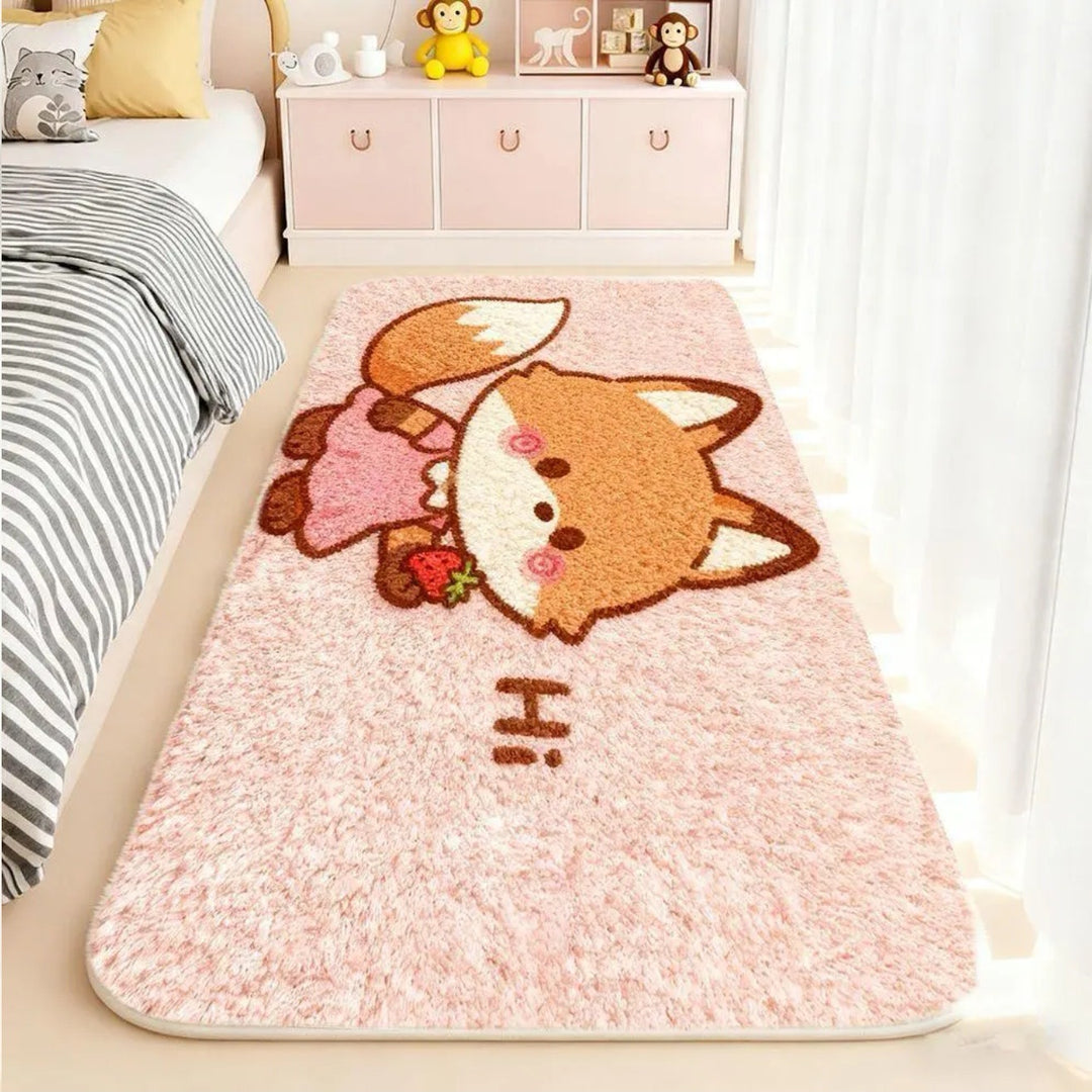 Cute Plush Animal Themed Bath Mat Decor