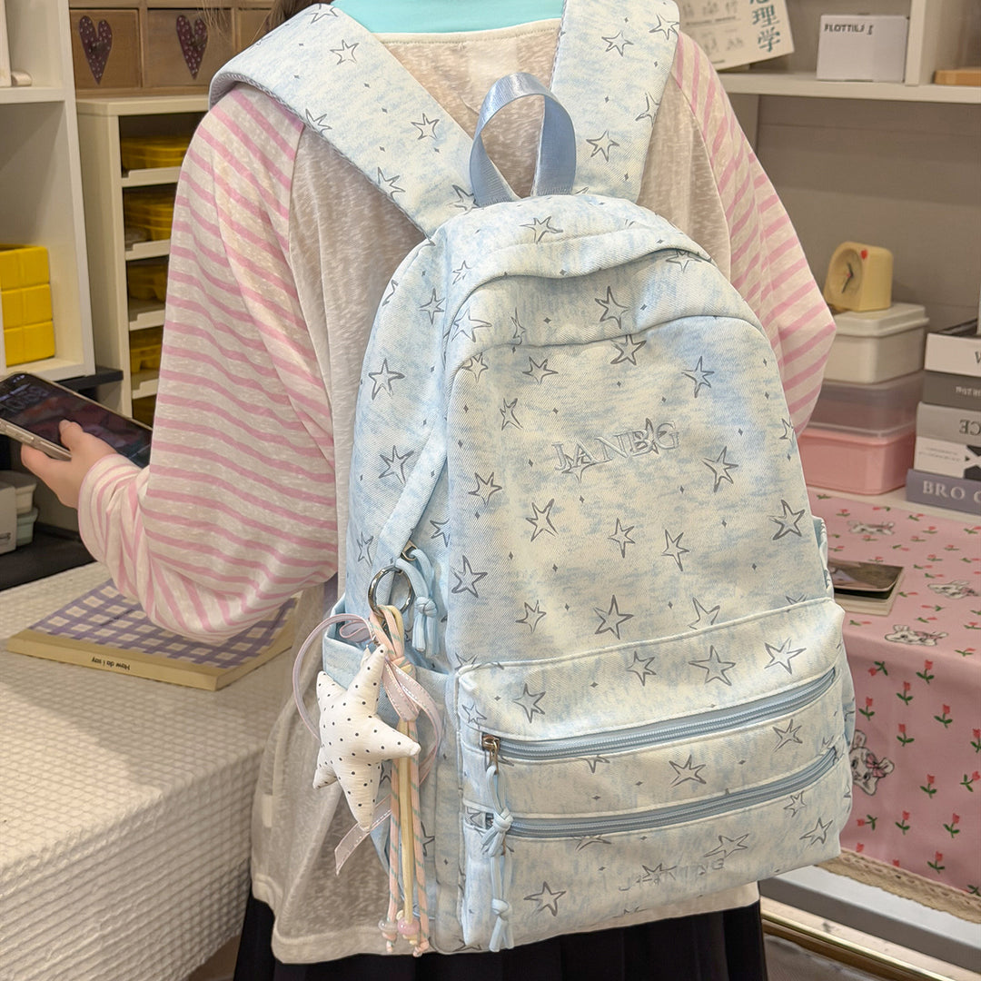 Star-Patterned School Backpack Kalsten