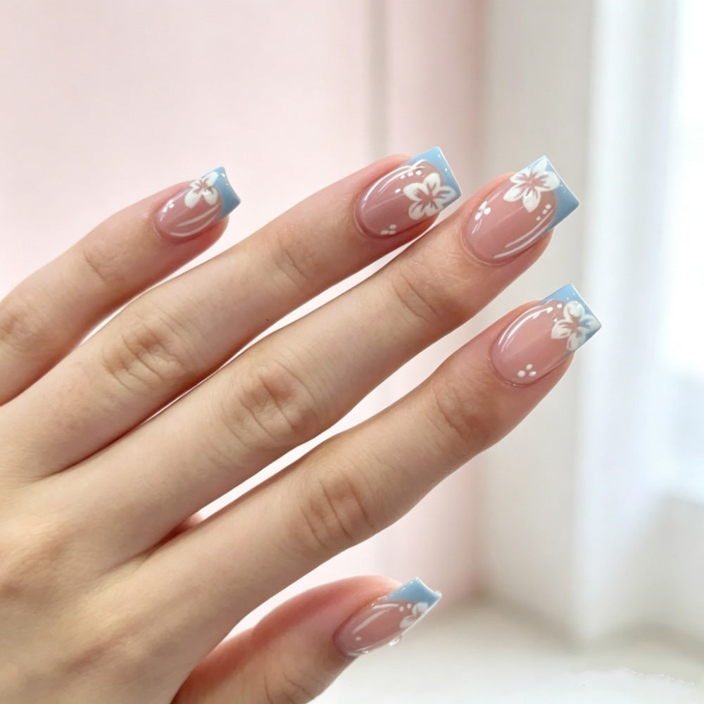 Artistic Floral-Embellished Press-On Nails Kalsten