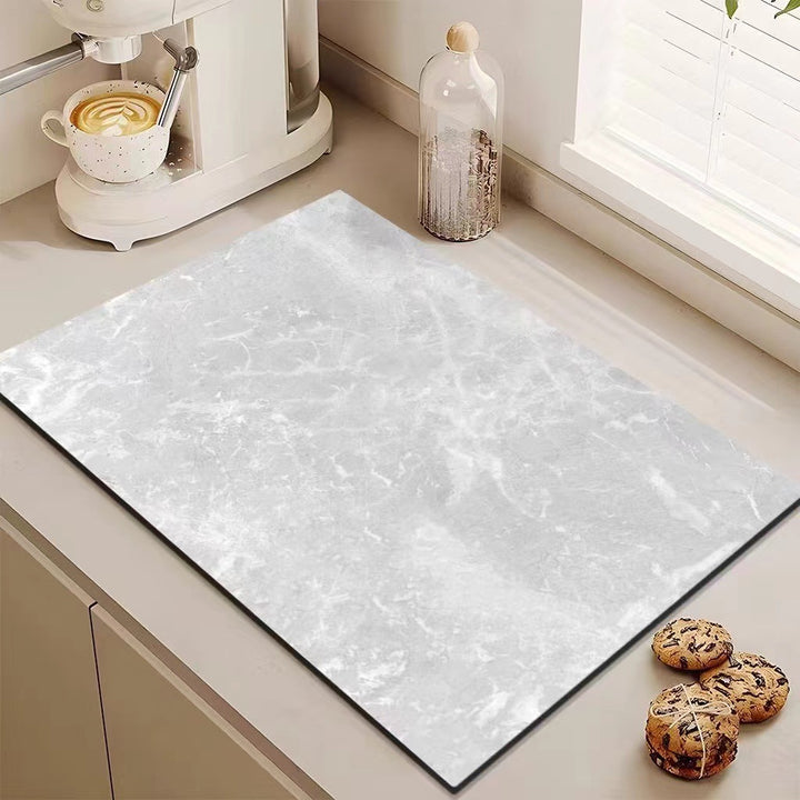 Luxury Marble Design Kitchen Mat