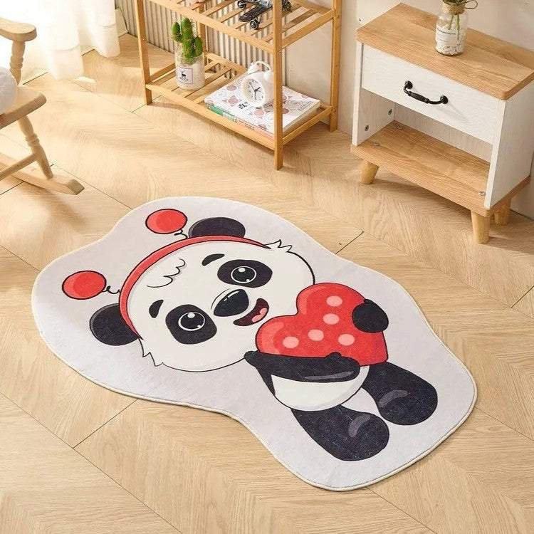 Playful Animal-Themed Round Area Rug