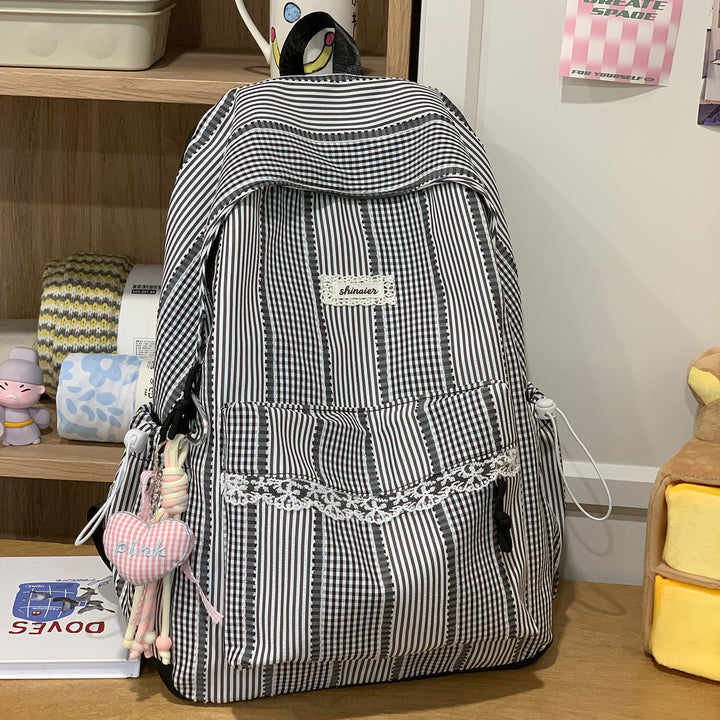Cute Striped Backpack Kalsten