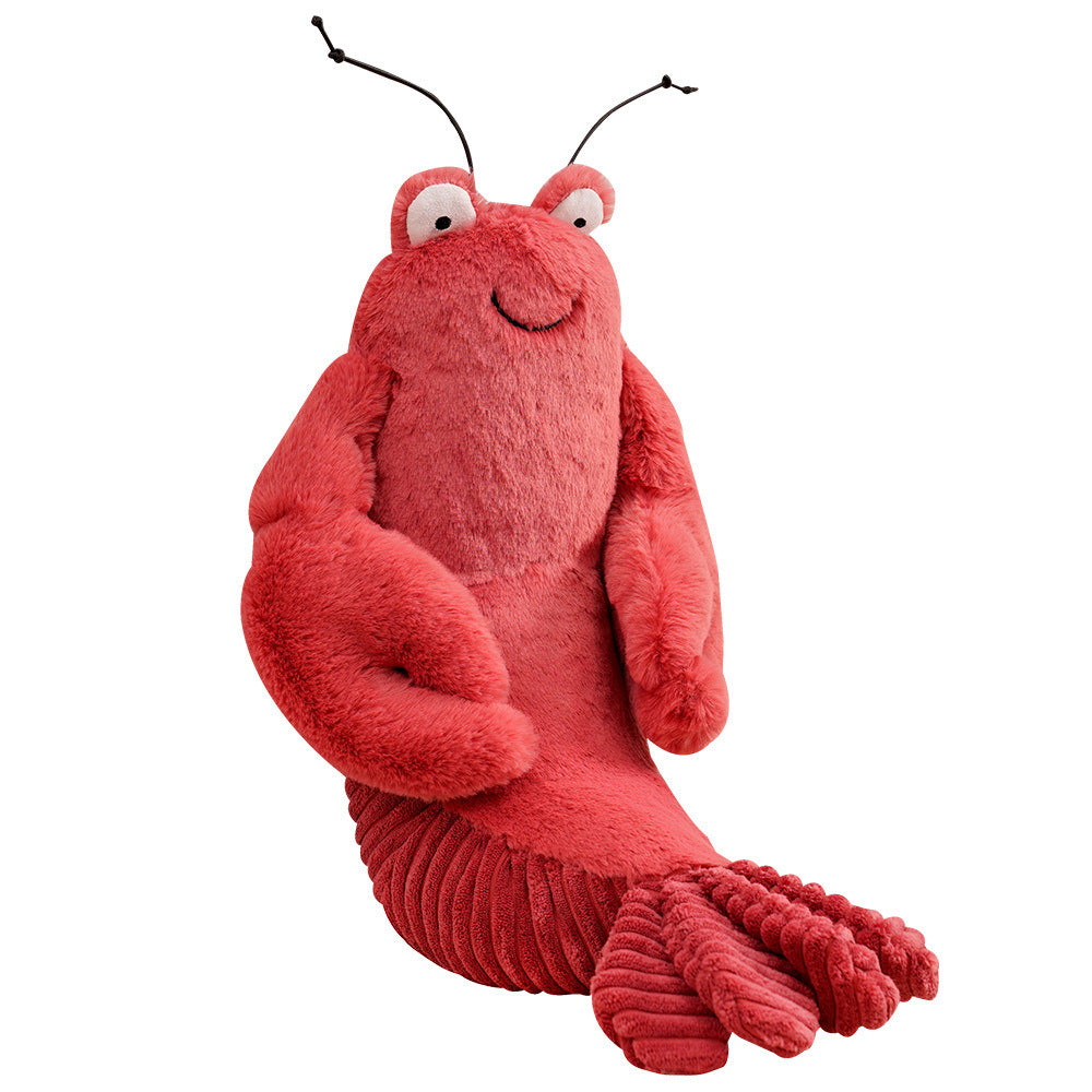 Plush Crab Crossbody Bag with Soft Faux Fur and Adjustable Drawstring Strap Kalsten