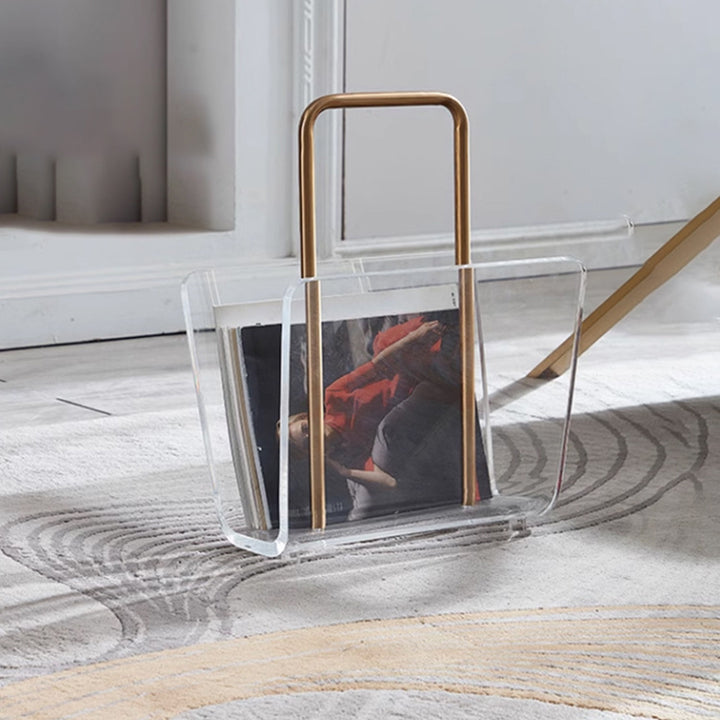 Stylish Clear Acrylic Magazine Holder