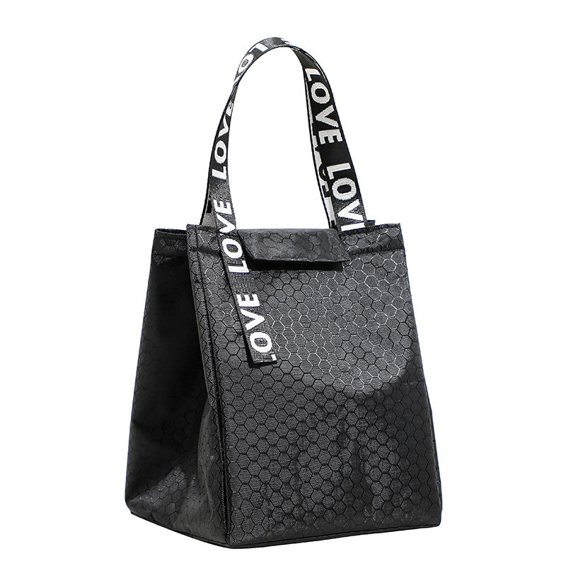 Insulated Dot-Patterned Lunch Bag Kalsten