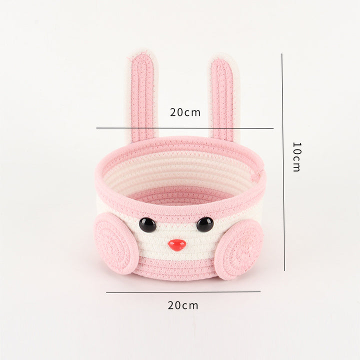 Playful Storage Basket in Bunny Design Kalsten