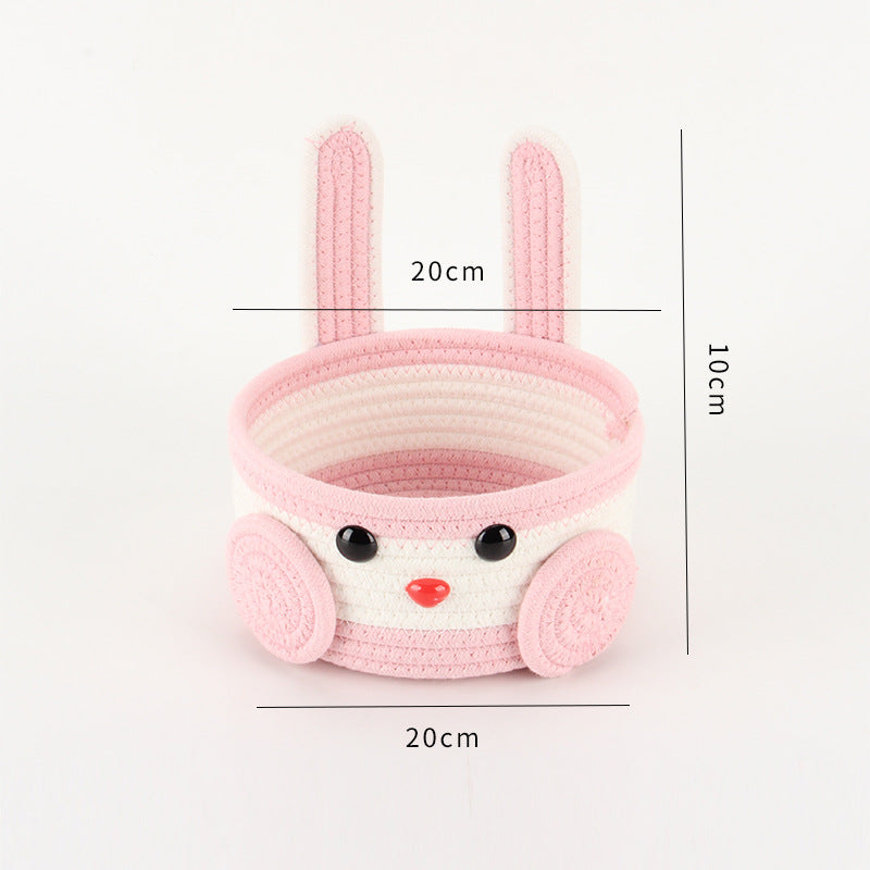 Playful Storage Basket in Bunny Design Kalsten