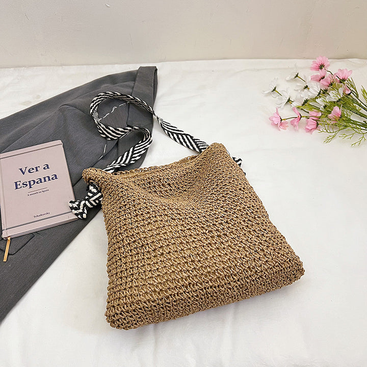 Woven Straw Beach Tote