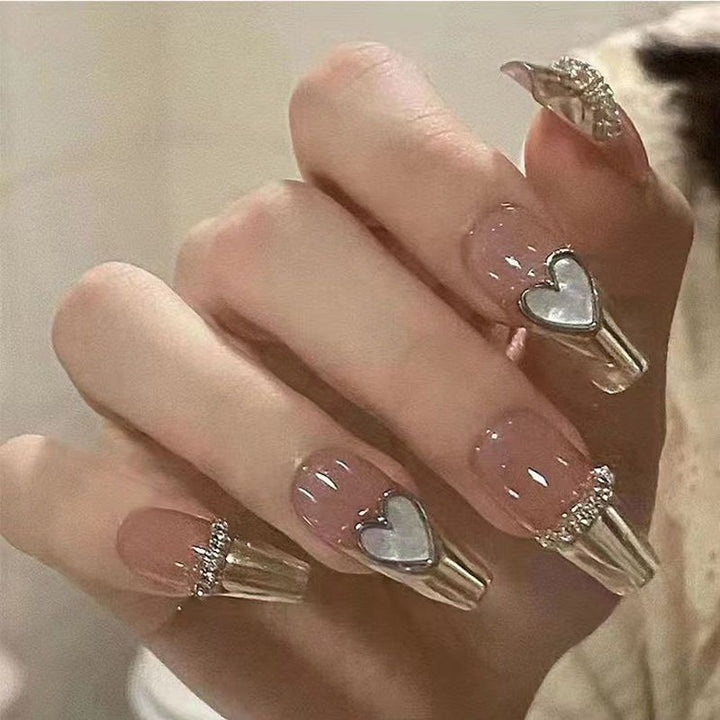 Artificial Glamorous Heart Nail Tips Kalsten
