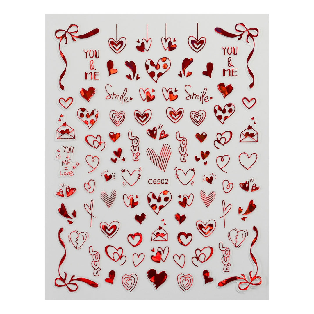 Cute Love-Themed Nail Art Charms