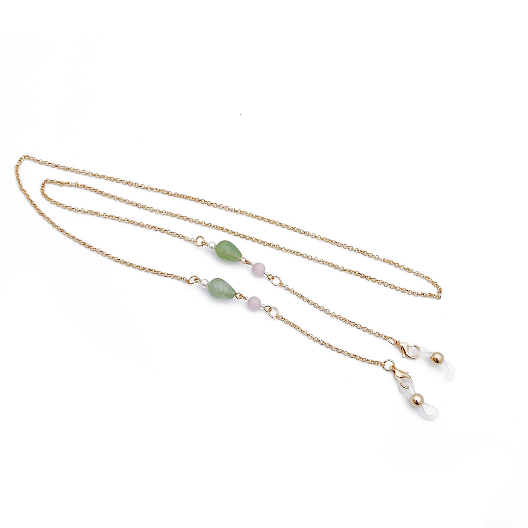 Fashionable necklace with elegant stone pendants Kalsten