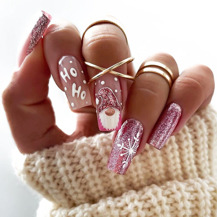 Festive Themed Press-On Nail Art Set Kalsten