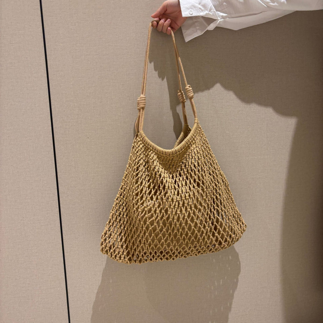 Net tote bag in boho style Kalsten