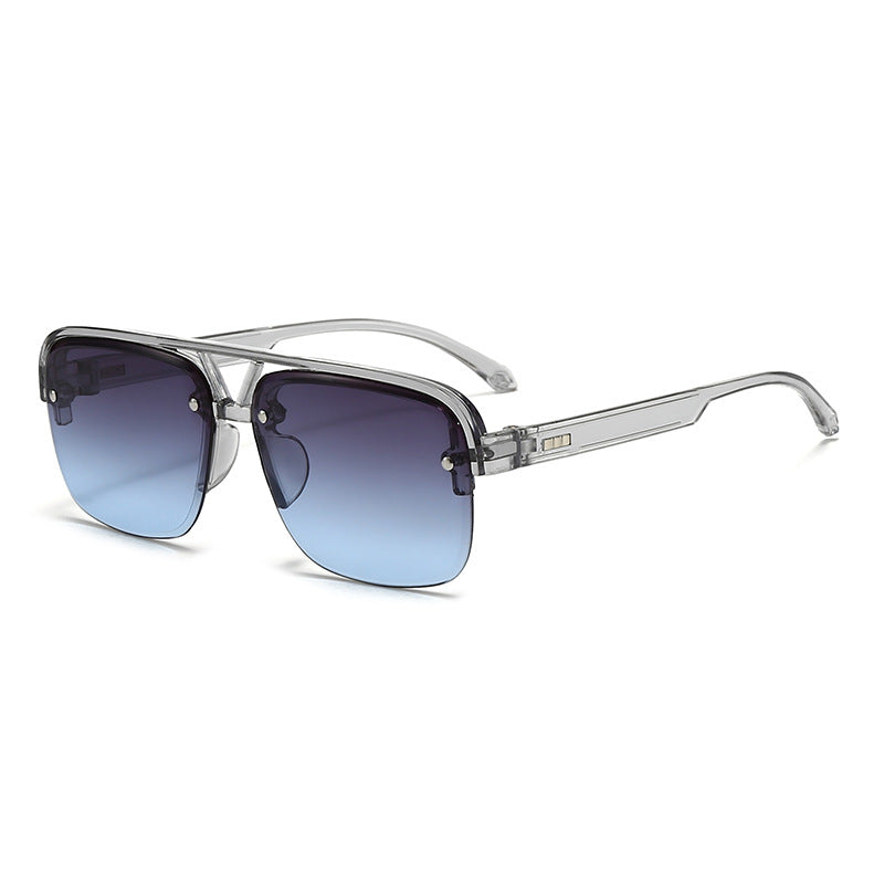 Women’s fashionable square sunglasses with transparent frame Kalsten
