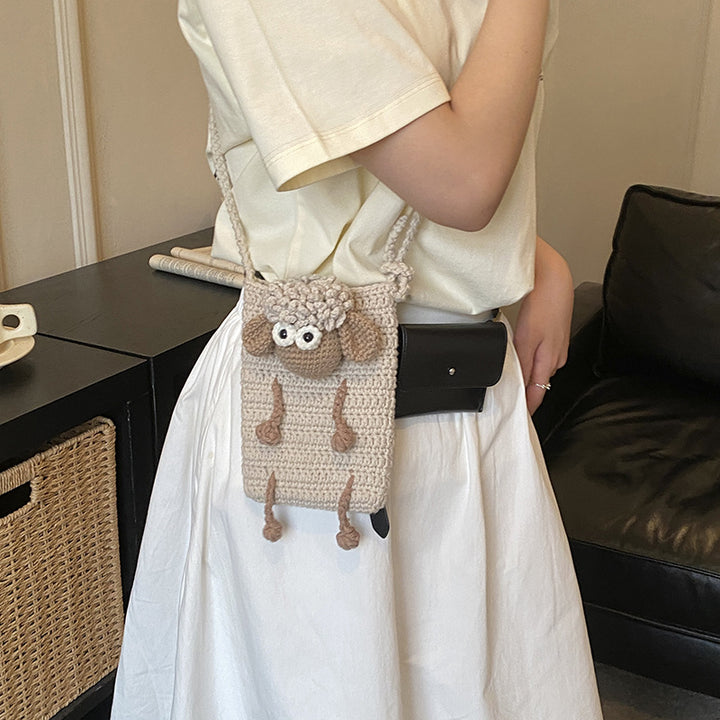 Cute Sheep-Themed Crochet Mini Backpack