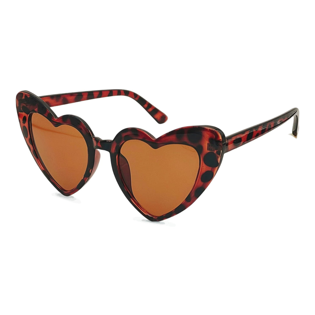 Women's Heart-Shaped Sunglasses with UV Protection and High-Quality Film Processing Kalsten