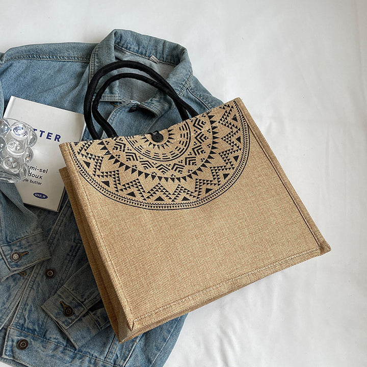 Eco-Friendly Jute Shopping Tote Bag