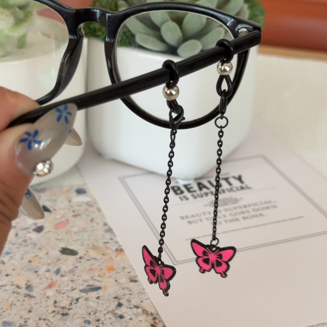 Butterfly-Themed Eyewear Chain Holder Kalsten
