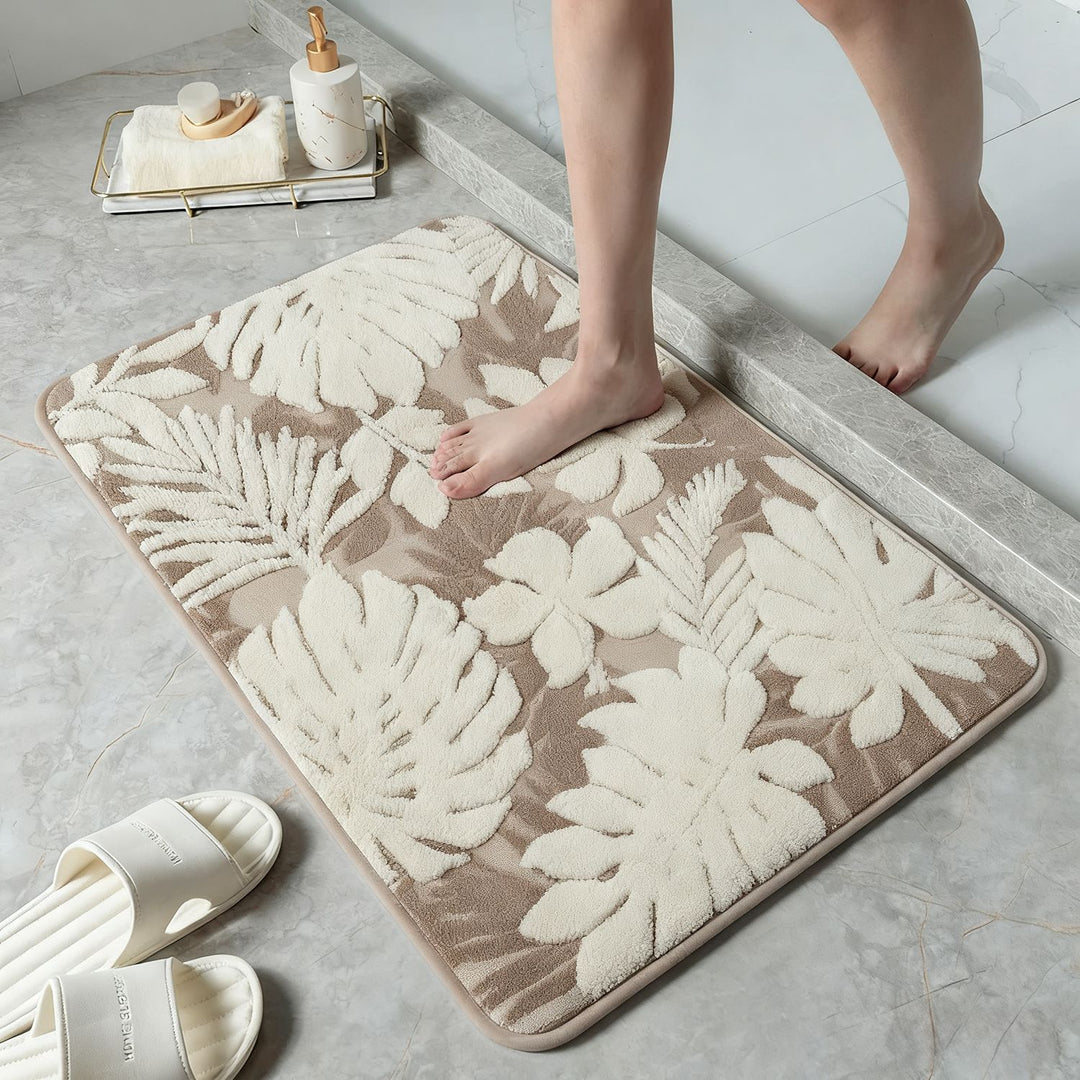 Floral Pattern Soft Bath Mat Kalsten