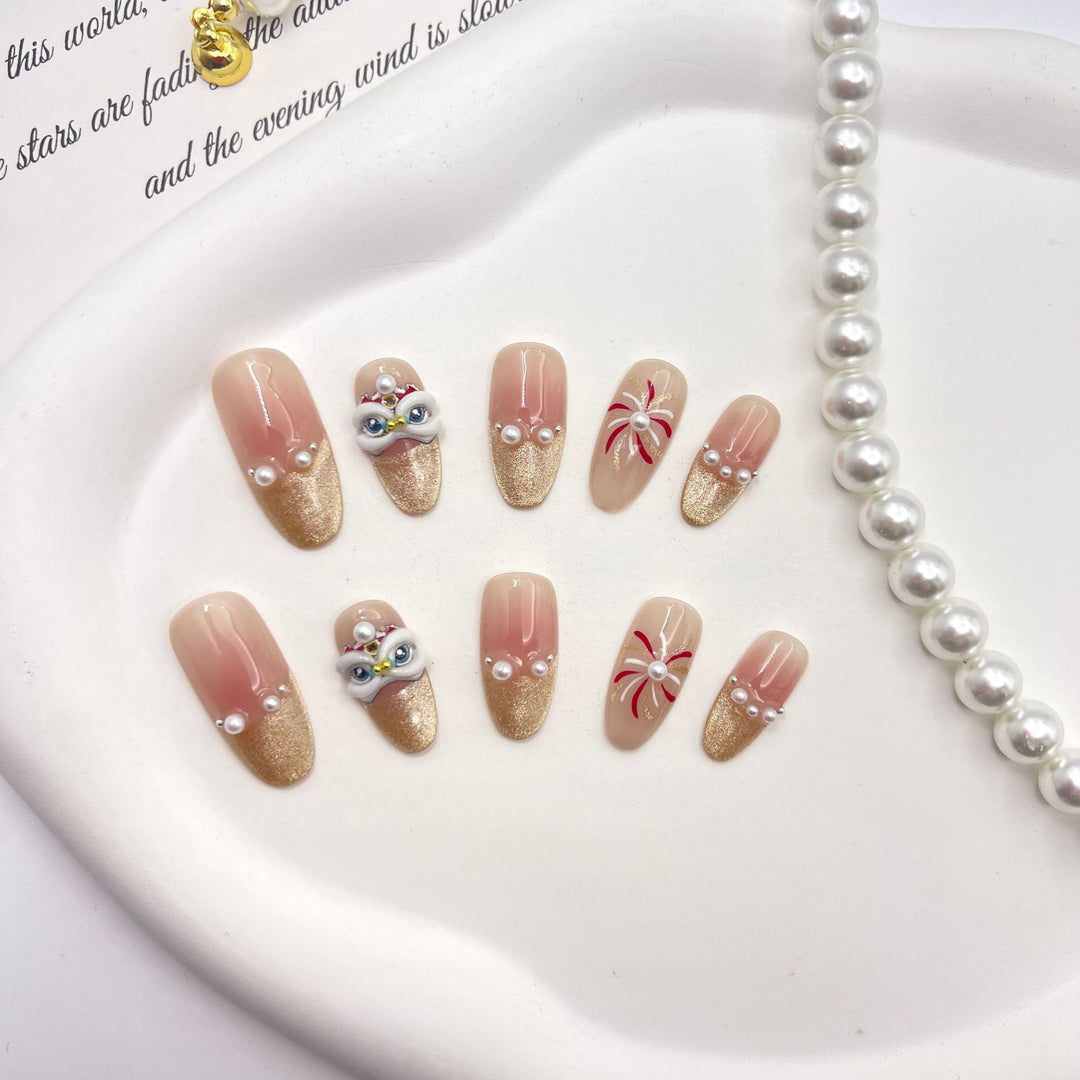 Artistic Glamourous Press-On Nail Set