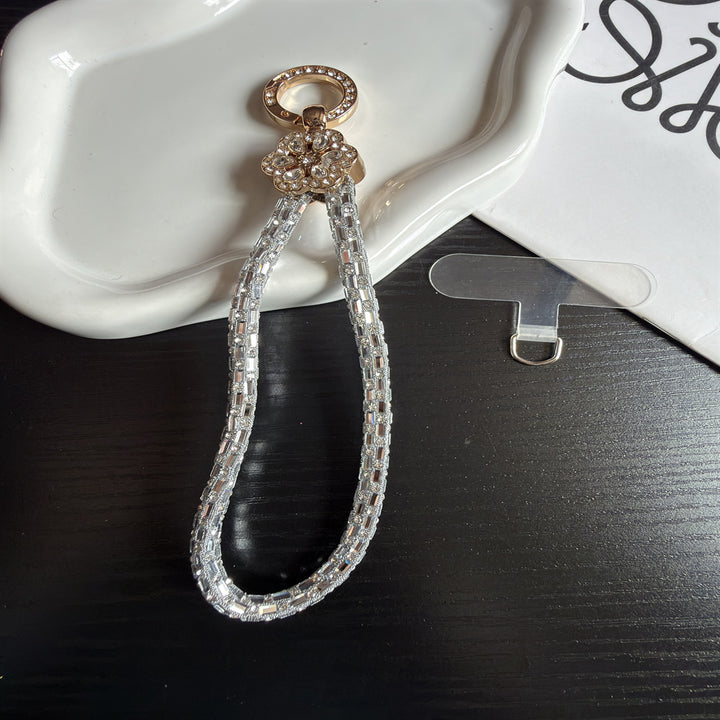 Elegant Crystal-Accented Keychain Holder Kalsten