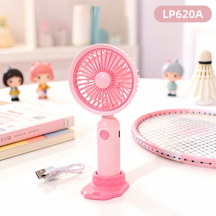 Women's portable USB table fan with powerful battery technology and flexible design Kalsten
