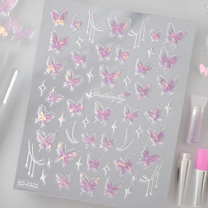 Decorative Butterfly Nail Art Decals