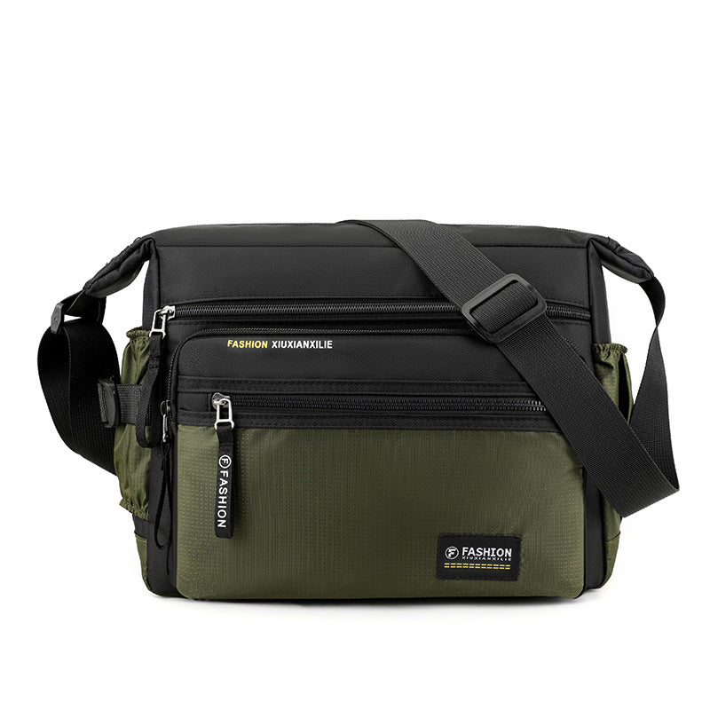 Multi-Compartment Travel Messenger Bag