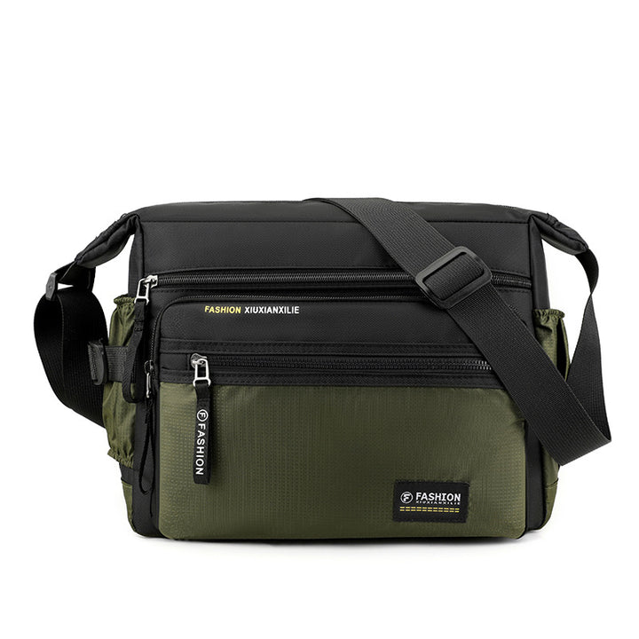 Multi-Compartment Travel Messenger Bag