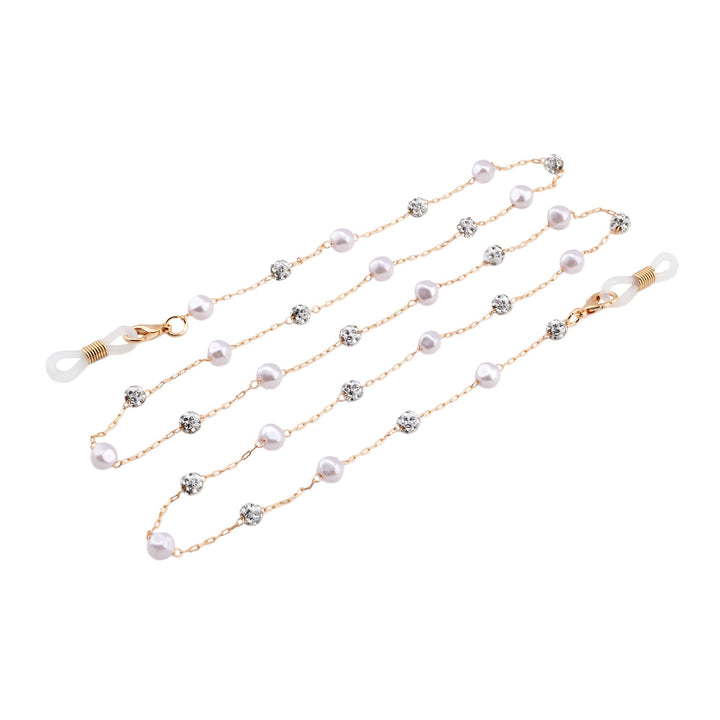 Elegant Crystal-Embellished Eyewear Chain Kalsten