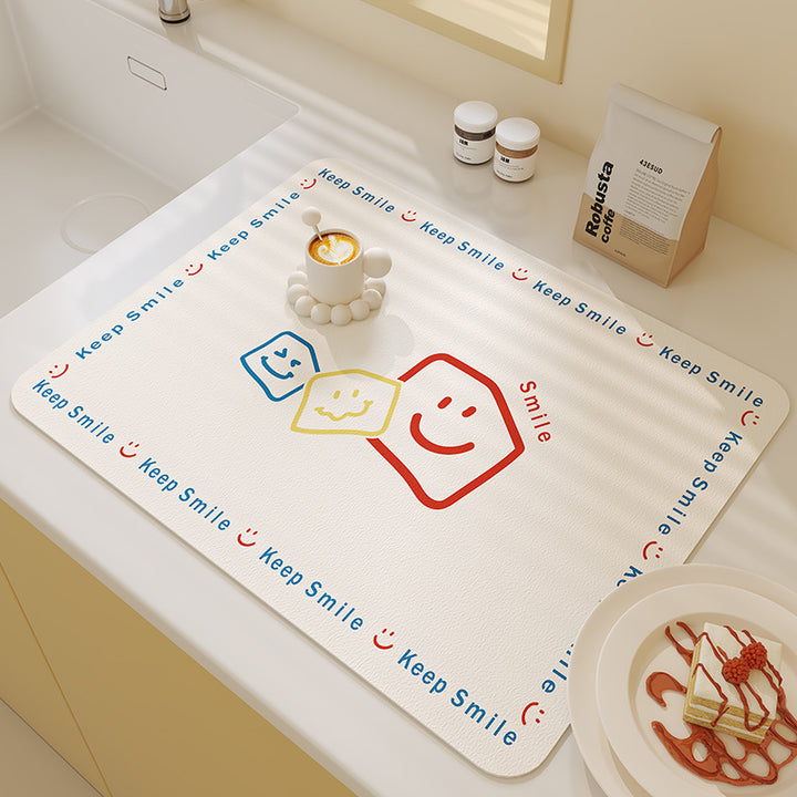 Smiling Faces Kitchen Mat Kalsten