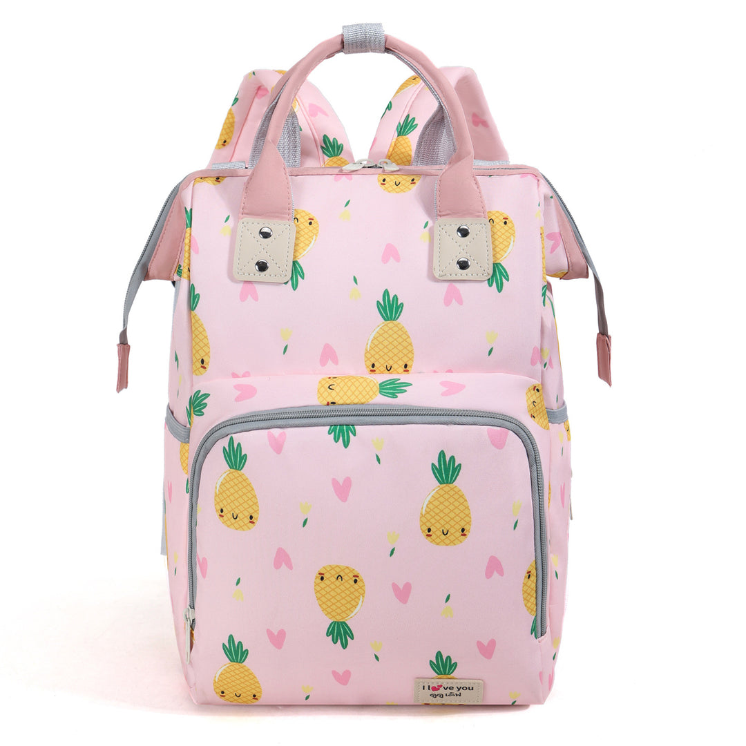 Playful Pineapple Print Diaper Backpack Kalsten