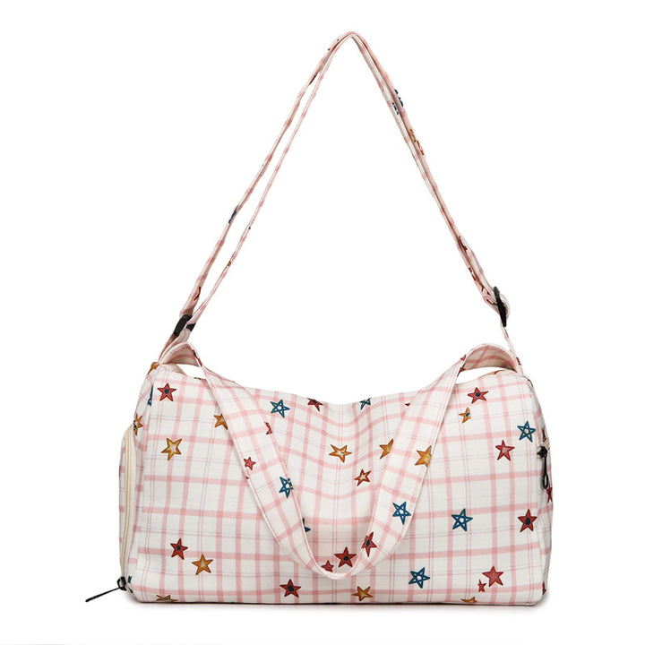 Lightweight Heart-Patterned Carryall