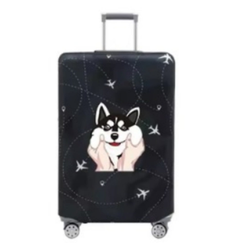 Women Hard-Shell Travel Suitcase with Funny Pet Design Kalsten