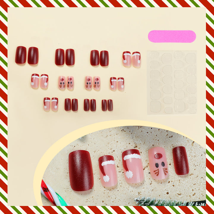 Creative Nail Art Set with Winter Motifs and Glitter Effects Kalsten