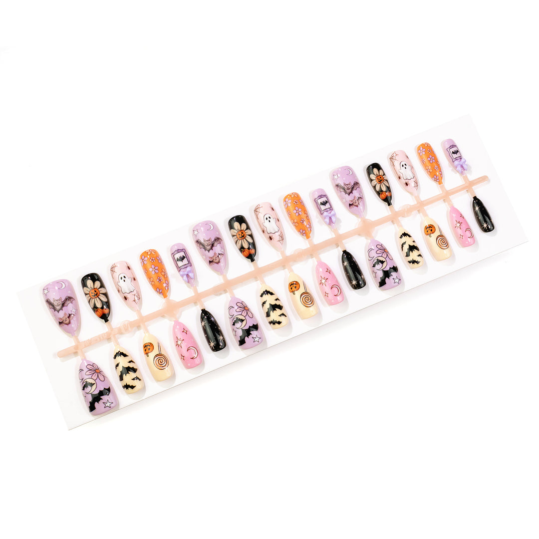 Themed Halloween Press-On Nail Art Set