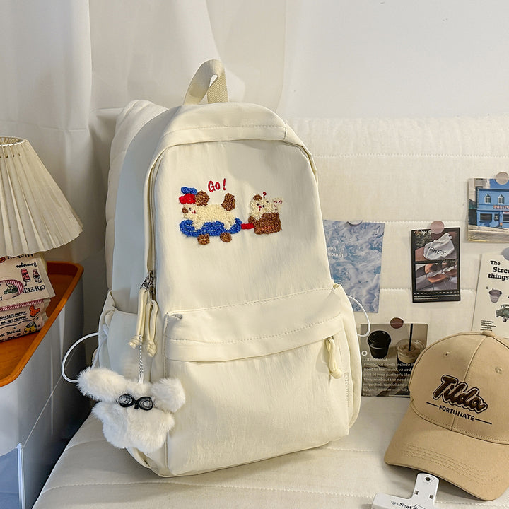 Cute Embroidered Animal-Themed Backpack Kalsten
