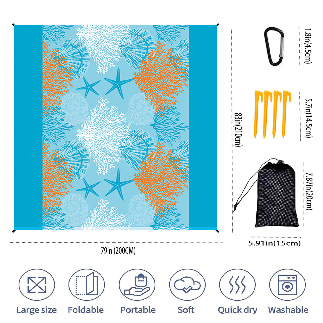 Extra-Large Portable Beach Mat Kalsten