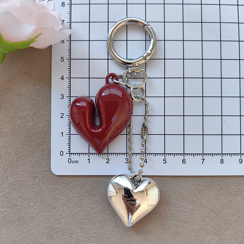 Keychain with bow and heart motif Kalsten