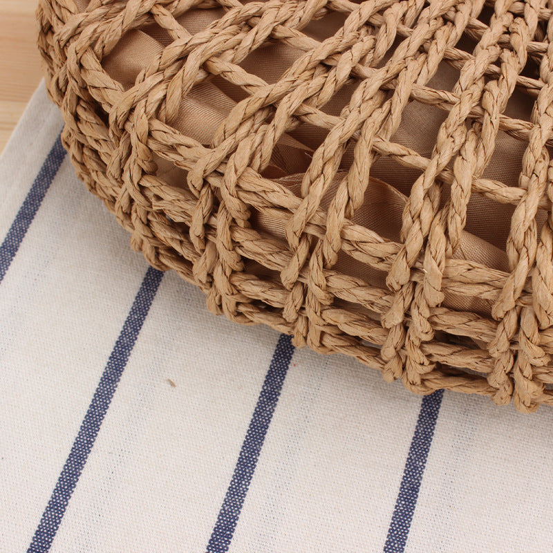 Handbag Made of Handcrafted Macrame with Round Handle Kalsten