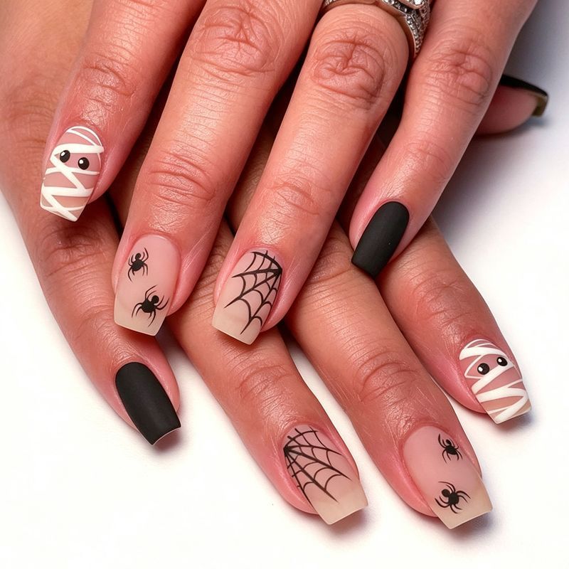 Halloween-Themed Press-On Nail Art Set Kalsten