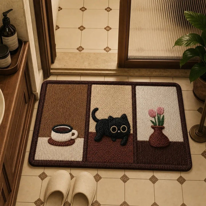 Cat-Themed Decorative Bath Mat Kalsten