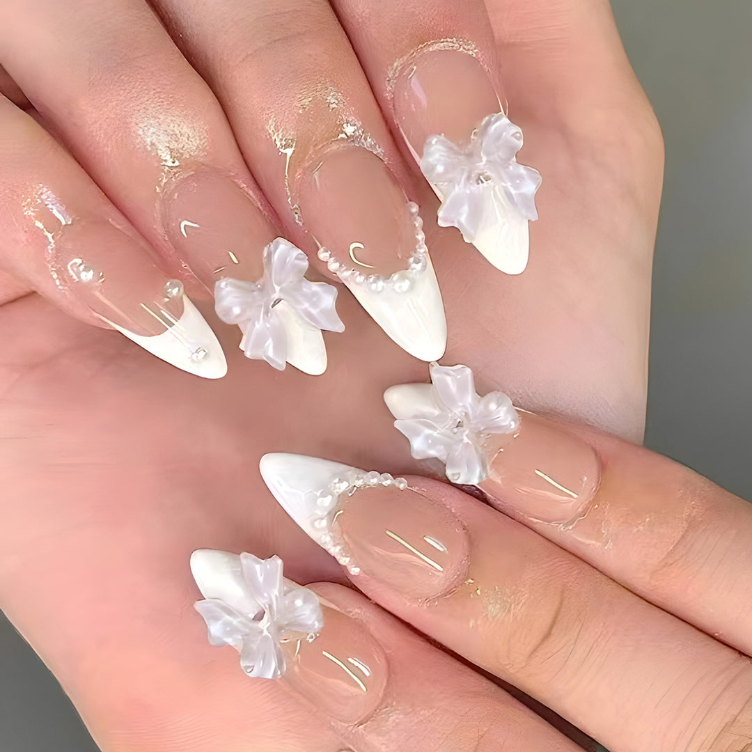 Elegant Floral Stiletto Press-On Nails Kalsten 1789085795